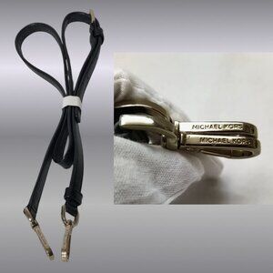 Michael Kors Adjustable Shoulder/Crossbody Strap Black Silver Hardware